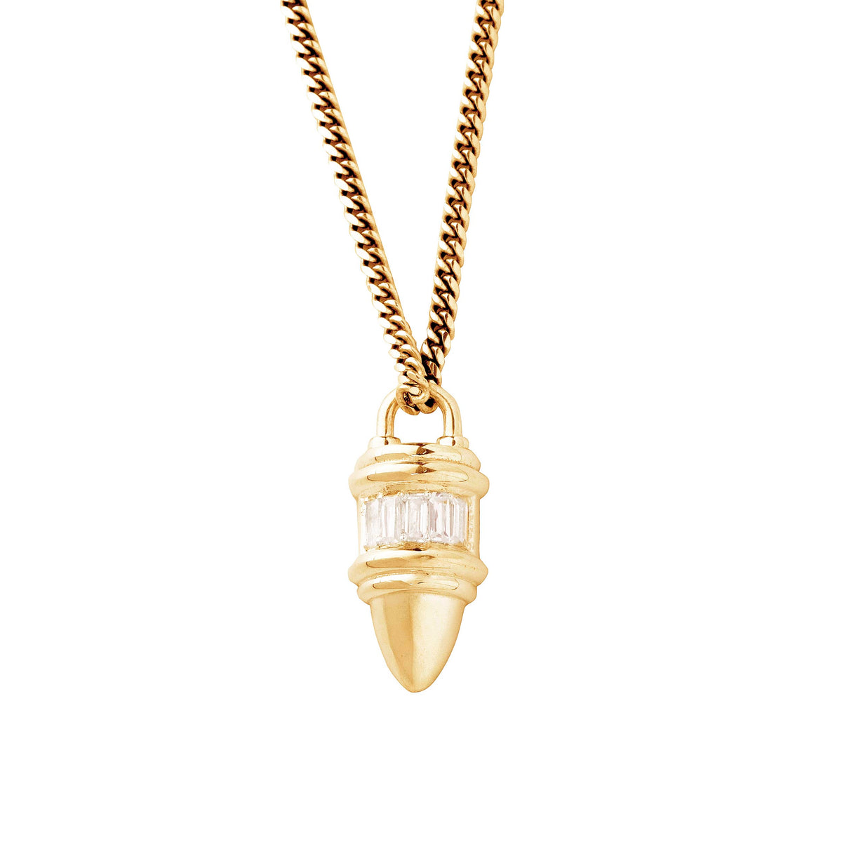 BAGUETTE BULLET PENDANT