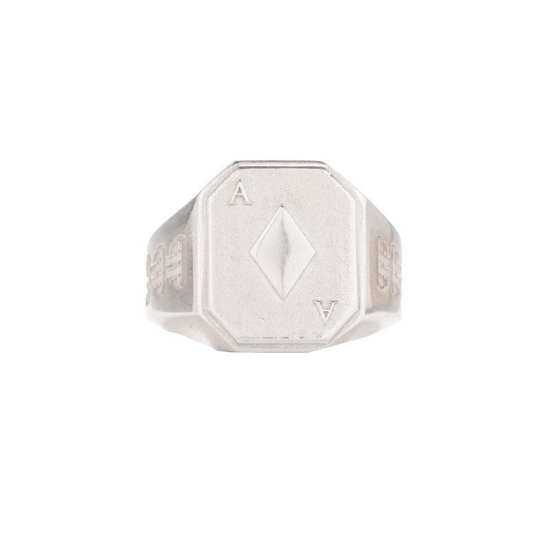 STERLING SILVER ACE RING