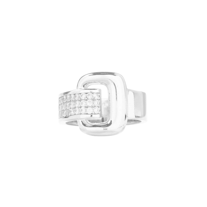 STERLING SILVER BUCKLE RING