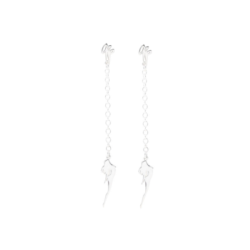 STERLING SILVER O.P.P. DRIPPING LADY EARRING
