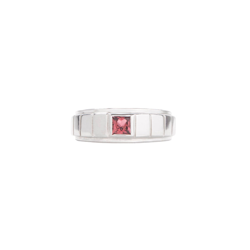 STERLING SILVER RIMON RING WITH PINK TOURMALINE