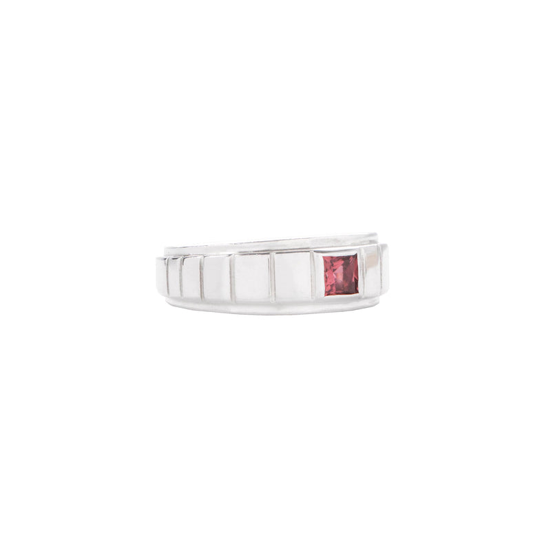STERLING SILVER RIMON RING WITH PINK TOURMALINE